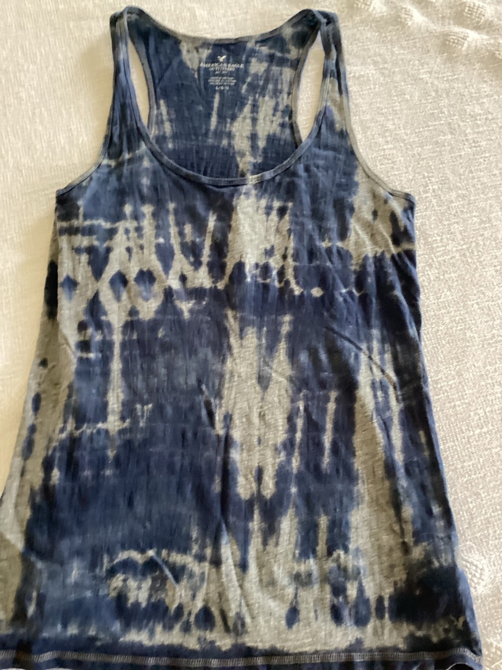 American Eagle tyedye razor back tank top-SZ L